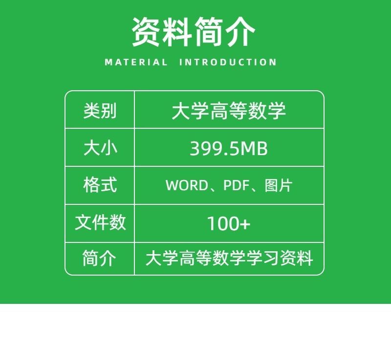 图片[2]-高数 高等数学期末考试复习笔记知识点总结习题题库资料PDF电子版-北极星资源库